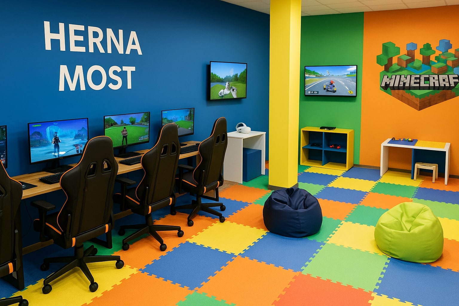 Hledáte hernu pro děti v Mostě? DigiBridge vám nabízí víc než jen zábavu!